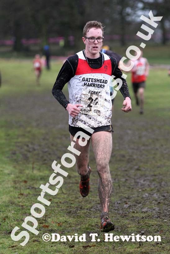 Daniel Johnson (Gateshead)  under-20 mens Northern Cross Country Champs, Knowsley Safari Park. Photo: David T. Hewitson/Sports for All Pics